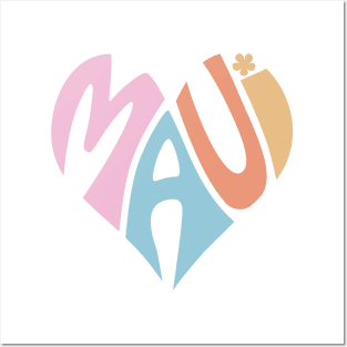 Maui Heart Posters and Art